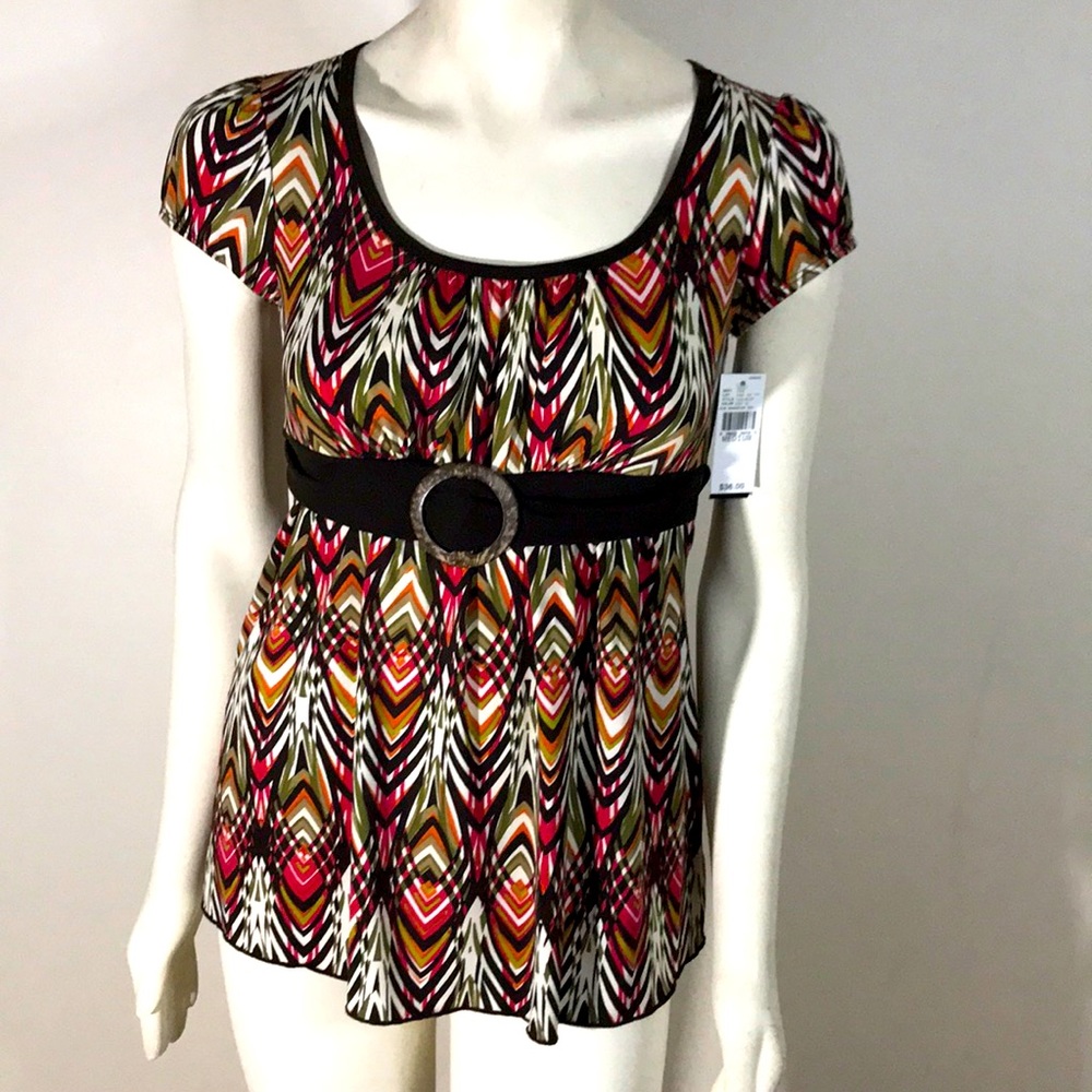 Byer California Bohemian Tie Waist Blouse Girls M